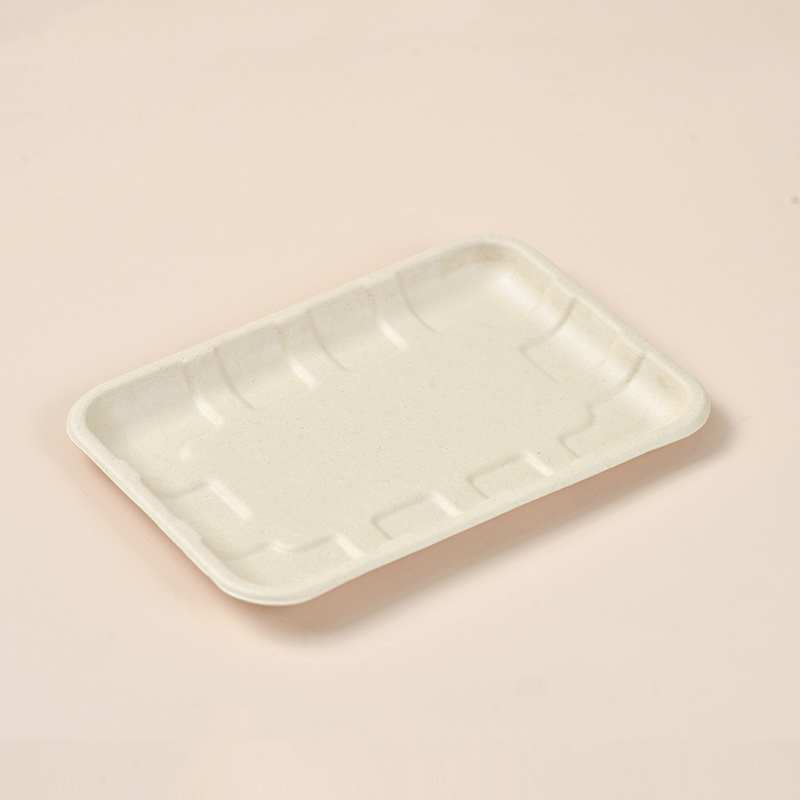 Sugarcane bagasse trays